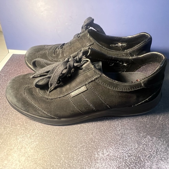 MEPHISTO Shoes Runoff Air Jet System Sneakers Walking Black Suede Women's 6.5 - Picture 2 of 9
